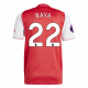 adidas David Raya Arsenal FC Home Jersey 25/26 w/ EPL Patch (Better Scarlet/White)