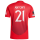 adidas Manchester United Antony Home Jersey w/ Europa League Patches 24/25 (MUFC Red/Bright Red)