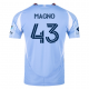 adidas Talles Magno New York City FC Home Jersey 25/26 w/ MLS Patches (Bahia Light Blue)