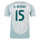 adidas Mens Mexico Uriel Antuna Away Jersey 24/25 (Linen Green)