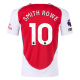 adidas Arsenal Emile Smith Rowe Home Jersey w/ EPL + No Room For Racism Patches 24/25 (Better Scarlet/White)