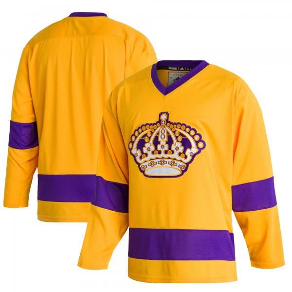 Men's Los Angeles Kings adidas Gold Team Classics Blank Jersey