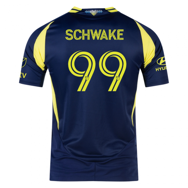 adidas Nashville Brian Schwake Away Jersey w/ MLS + Apple TV 25/26 (Tena Blue)