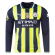Puma Manchester City Josko Gvardiol Long Sleeve Away Jersey w/ EPL + Club World Cup Patch 24/25 (New Navy/Yellow Glow)