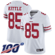 San Francisco 49ers #85 George Kittle White Men's Stitched NFL 100th Season Vapor Limited Jersey