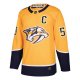 Men's Nashville Predators Roman Josi adidas Gold Home Player Jersey