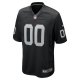 Men's Las Vegas Raiders Nike Black Custom Game Jersey