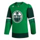 Men's Edmonton Oilers  adidas Kelly Green 2023 St. Patrick's Day Primegreen Jersey