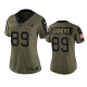 Women's Baltimore Ravens Mark Andrews Olive 2021 Salute To Service Limited NFL Jersey