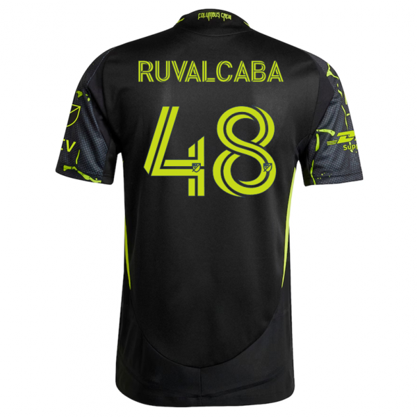 adidas Cesar Ruvalcaba Columbus Crew Away Jersey w/ MLS Patches 25/26 (Black/Yellow)