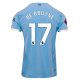Puma Kevin De Bruyne Manchester City 25/26 Home Jersey w/ EPL + Sponsor Patch (Team Light Blue/White)