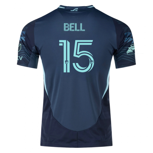 adidas J. Bell Seattle Sounders Away Jersey 25/26 w/ MLS Patches & Sponsor (Aura Ink)