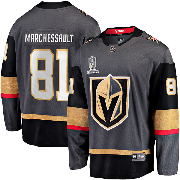 Men's Vegas Golden Knights #81 Jonathan Marchessault Fanatics Branded Black 2023 Stanley Cup Champions Alternate Breakaway Player Jersey