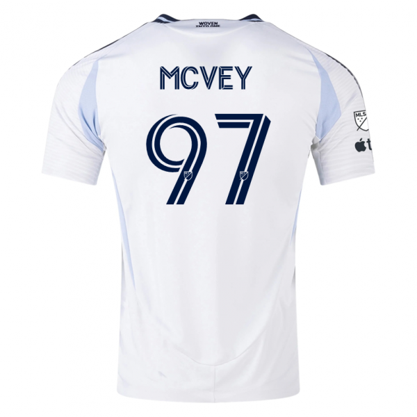 adidas San Diego FC Christopher McVey Away Jersey 25/26 w/ MLS & Apple Patch (White)