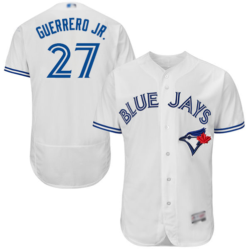 Toronto Blue Jays #27 Vladimir Guerrero Jr. White Flexbase Collection Stitched MLB Jersey