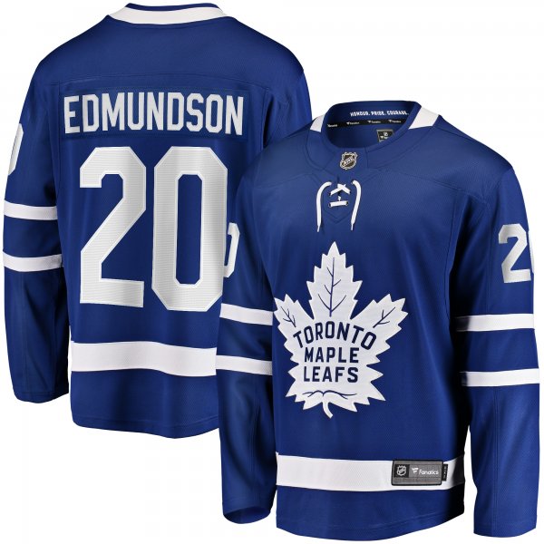 Men's Toronto Maple Leafs Joel Edmundson Fanatics Blue Home Premier Breakaway Player Jersey