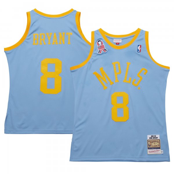 Men's Los Angeles Lakers Kobe Bryant Mitchell & Ness Powder Blue 2001/02 Hardwood Classics Player Jersey