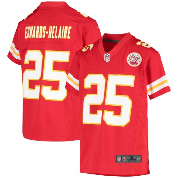 Youth Kansas City Chiefs Clyde Edwards-Helaire Nike Red Game Jersey