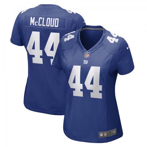 Women's New York Giants Nick McCloud Nike Royal Game Player Jersey