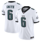 Men's Philadelphia Eagles #6 DeVonta Smith Nike White Vapor F.U.S.E. Limited NFL Jersey