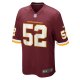 Men's Washington Football Team Jamin Davis Nike Burgundy 2021 NFL Draft First Round Pick Game Jersey