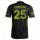 adidas Sean Zawadzki Columbus Crew Away Jersey w/ MLS Patches 25/26 (Black/Yellow)