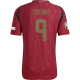 adidas Belgium Leandro Trossard Home Jersey w/ Euro 2024 Patches 24/25 (Burgundy)