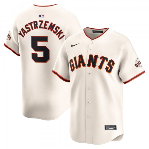 Youth San Francisco Giants Mike Yastrzemski Nike Cream Home Limited Player Jersey