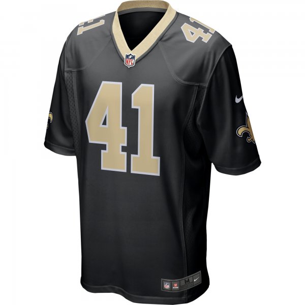 Men's New Orleans Saints Alvin Kamara Nike Black Game Jersey