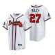 Men's #27 Austin Riley Atlanta Braves White 2022 Gold Program MLB Jersey