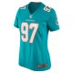 Women's Miami Dolphins Jaylen Twyman Nike Aqua Home Game Player Jersey