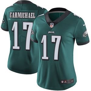 Nike Philadelphia Eagles #17 Harold Carmichael Midnight Green Team Color Women's Stitched NFL Vapor Untouchable Limited Jersey