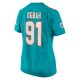 Women's Miami Dolphins Emmanuel Ogbah Nike Aqua Game Jersey