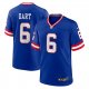 Men's New York Giants #6 Jaxson Dart Nike Royal Alternate 2 Classic Game Jersey