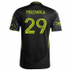 adidas Cole Mrowka Columbus Crew Away Jersey w/ MLS Patches 25/26 (Black/Yellow)