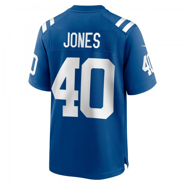 Men's Indianapolis Colts Jaylon Jones Nike  Royal Team Game Jersey