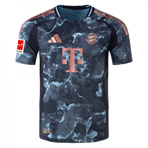 adidas Bayern Munich Away Jersey w/ Bundesliga Patch 24/25 (Black/Copper/Blue)