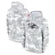 Men's Nike Arctic Camo Baltimore Ravens 2024 Salute To Service Club Fleece Pullover Hoodie