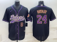 Men's Los Angeles Lakers #24 Kobe Bryant Black Baseball Jersey