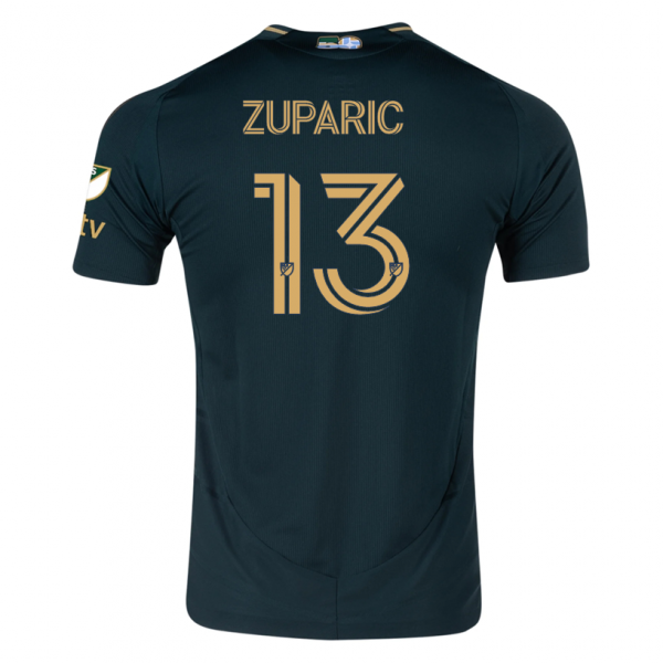 adidas Dario Zuparic Portland Timbers Home Jersey w/ MLS & Apple Patch 25/26 (Green/Gold)