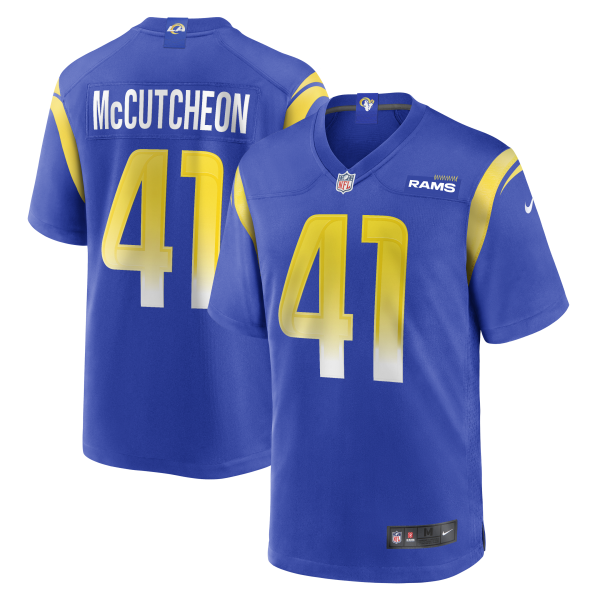 Men's Los Angeles Rams Cameron McCutcheon Nike Royal  Game Jersey