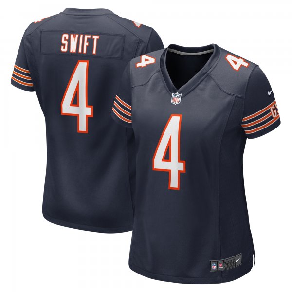 Women's Chicago Bears D'Andre Swift Nike  Navy  Game Jersey