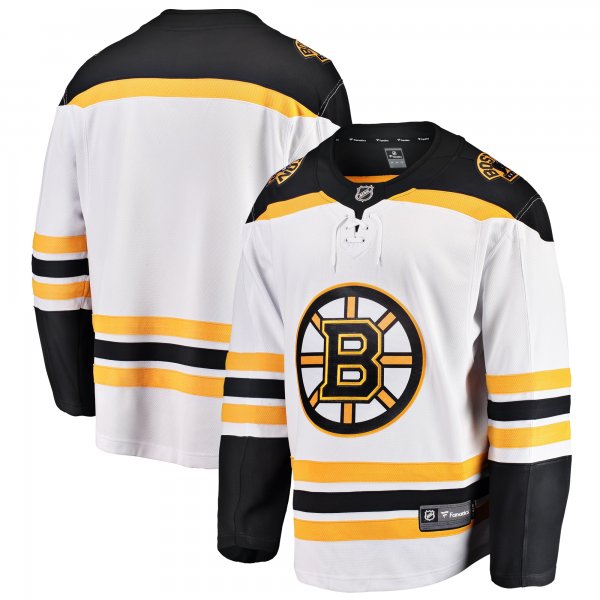 Youth Boston Bruins Fanatics White Away Breakaway Jersey