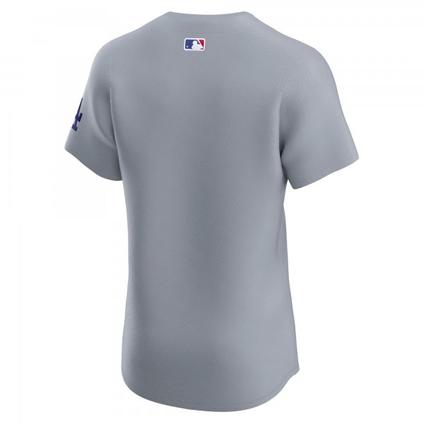 Men's Los Angeles Dodgers  Nike Gray Alternate Vapor Premier Elite Patch Jersey