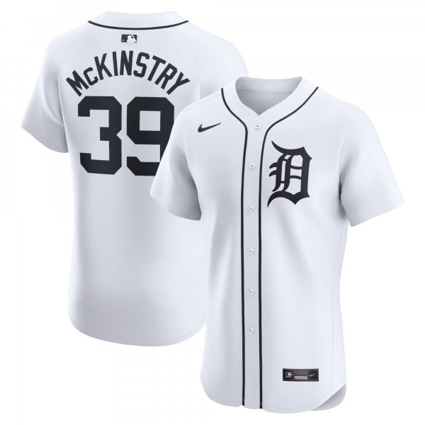 Men's Detroit Tigers Zach McKinstry Nike White Home Elite Player Jersey