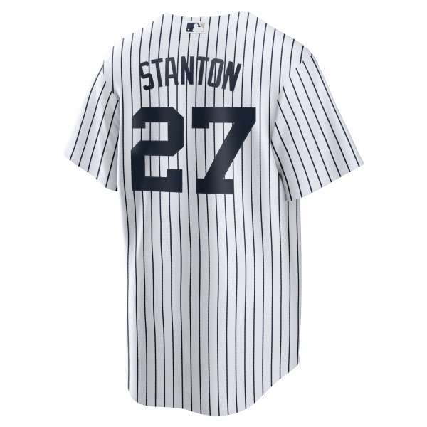 Men's New York Yankees Giancarlo Stanton Nike White Home Replica Player Name Jersey