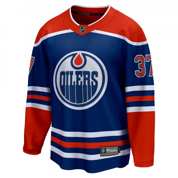 Men's Edmonton Oilers Warren Foegele Fanatics Royal Home Breakaway Jersey