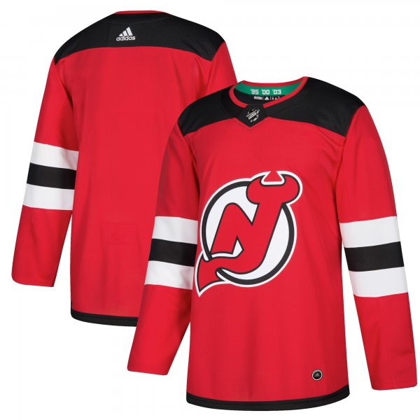 Men's New Jersey Devils adidas Red Home Blank Jersey