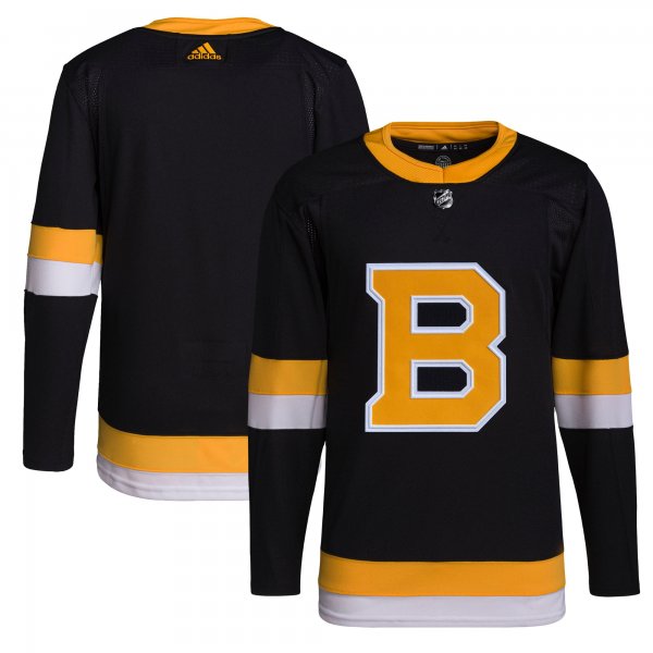 Men's Boston Bruins adidas Black Alternate Primegreen Jersey