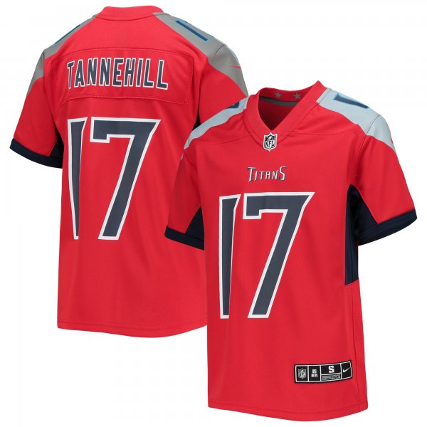 Youth Tennessee Titans Ryan Tannehill Nike Red Inverted Team Game Jersey